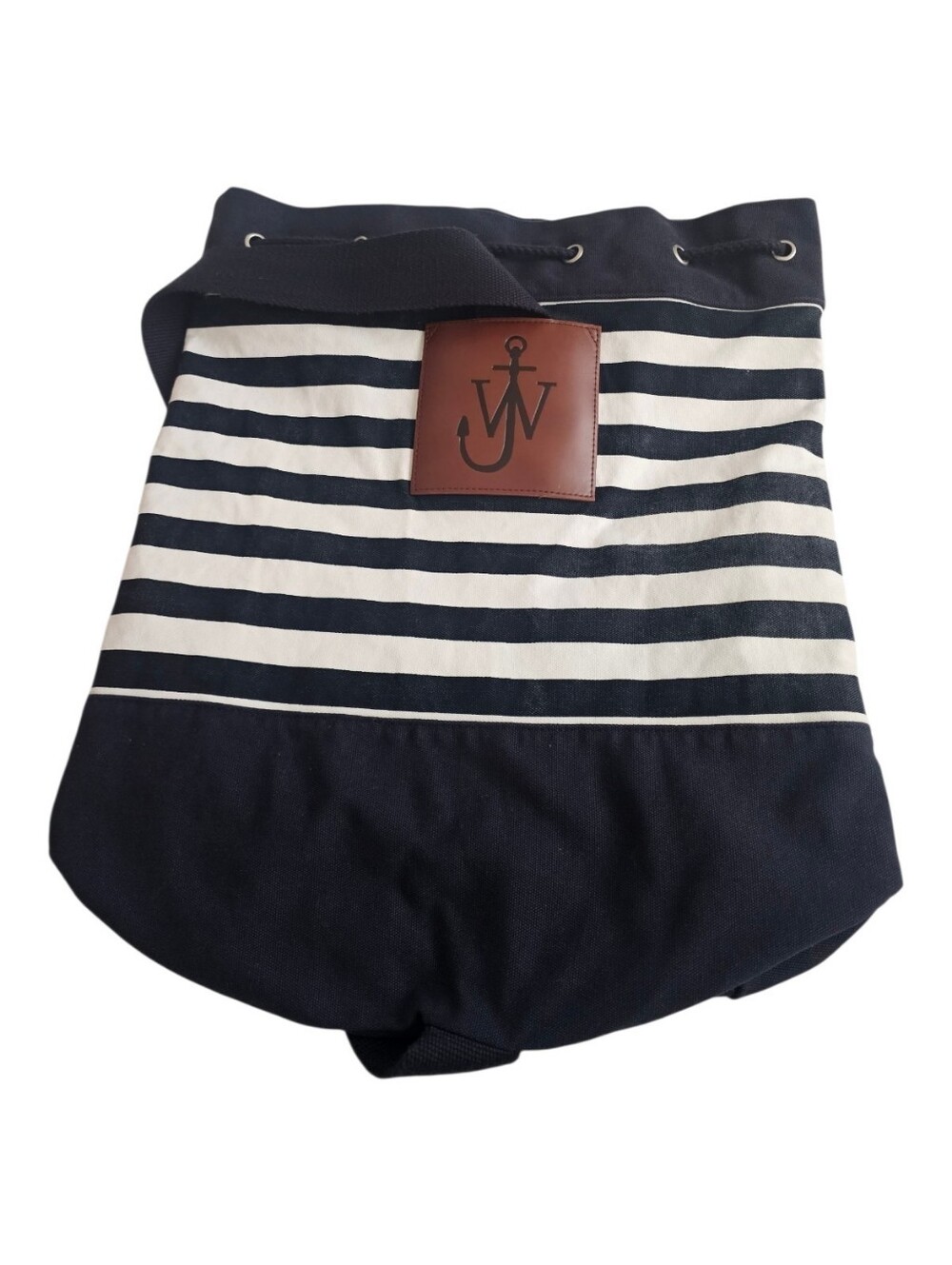 Uniqlo JW Anderson Canvas Sailor Stripe Drawstring Bag